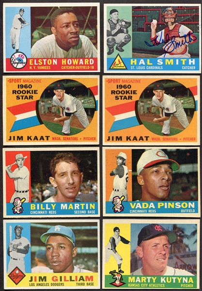 1960 Topps Lot of 38 Mostly Different W/Stars VG-EXMT
