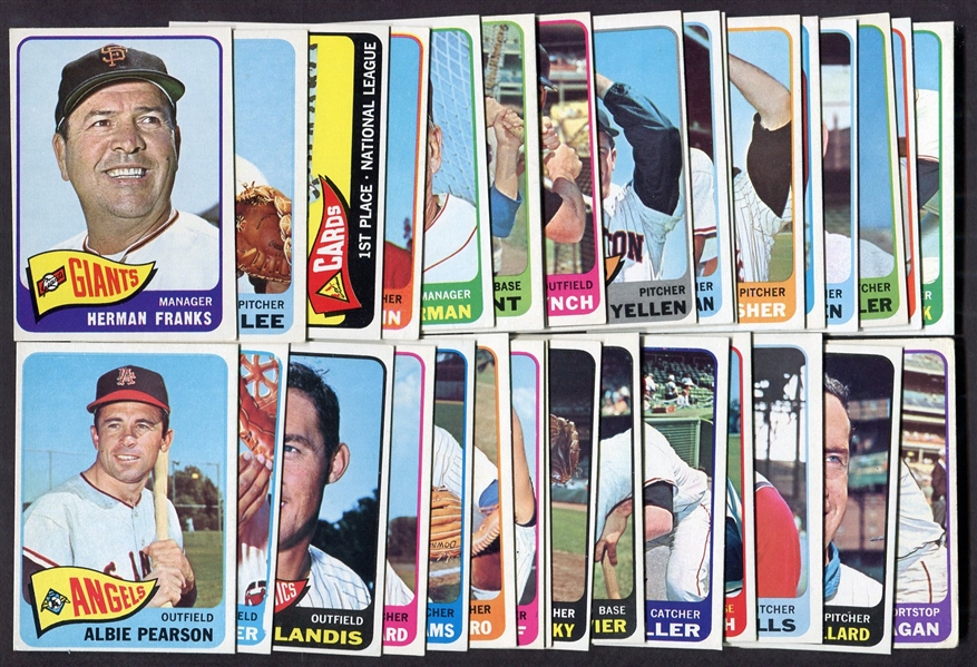 1965 Topps Lot of 33 Different w/Semi-highs