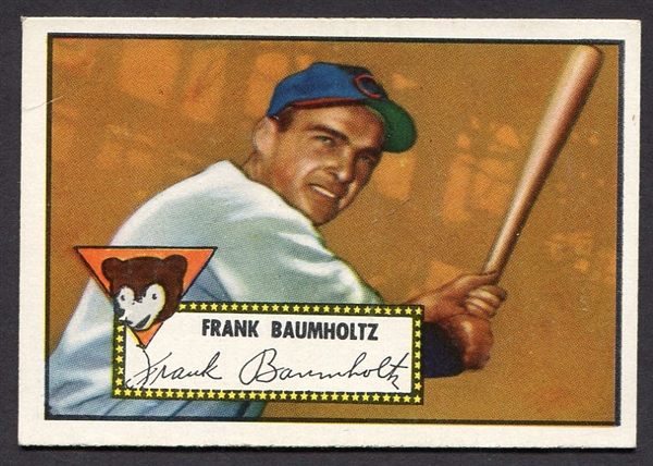1952 Topps #225 Frank Baumholtz Chicago Cubs 