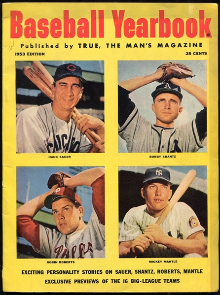 Baseball Yearbook 1953 Edition w/Mickey Mantle