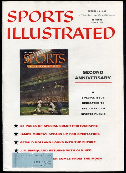 1956 Sports Illustrated 2nd Anniversary Issue w/Race Horse Foldout