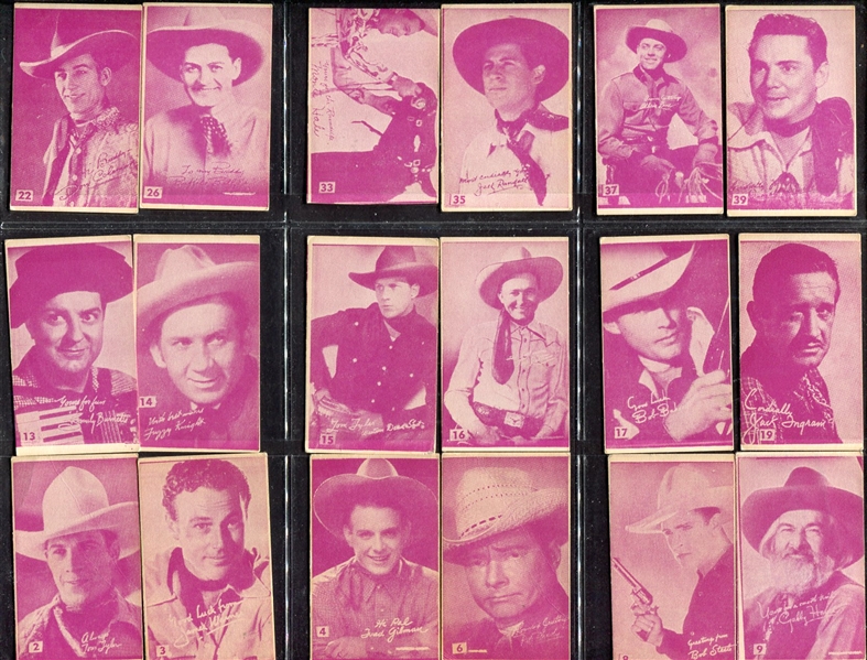 Circa 1930s/40s Western Small Size Vending Cards? 27 Different
