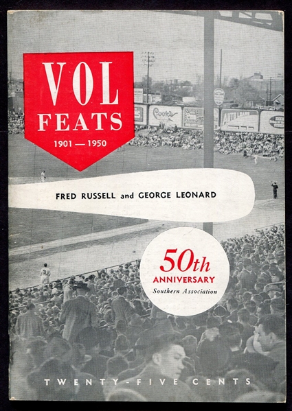 1950 Nashville Baseball 50th Anniversary Booklet