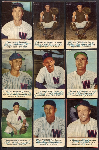 1953-53 Briggs Meats Lot of 9