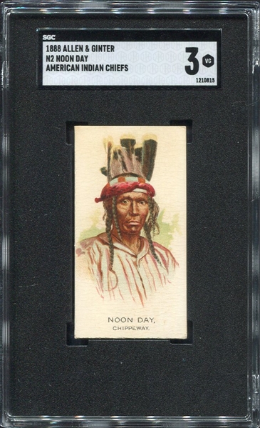 N2 1888 Allen & Ginters American Indian Chiefs Noon Day SGC 3