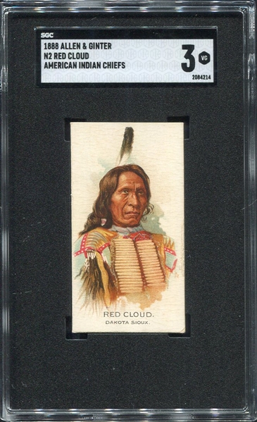 N2 1888 Allen & Ginters American Indian Chiefs Red Cloud SGC 3