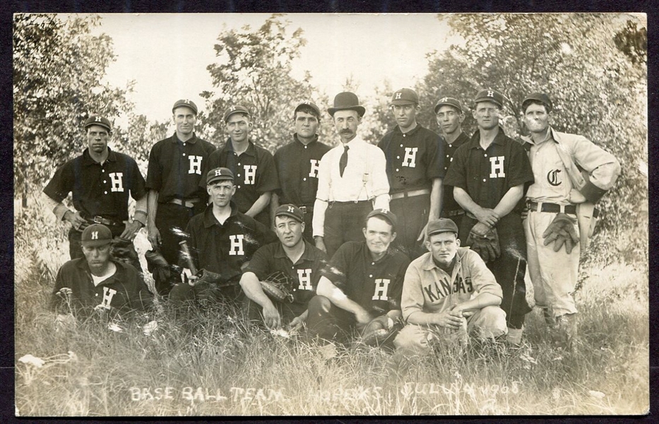 1908 Hope, Kansas Baseball Team RPPC