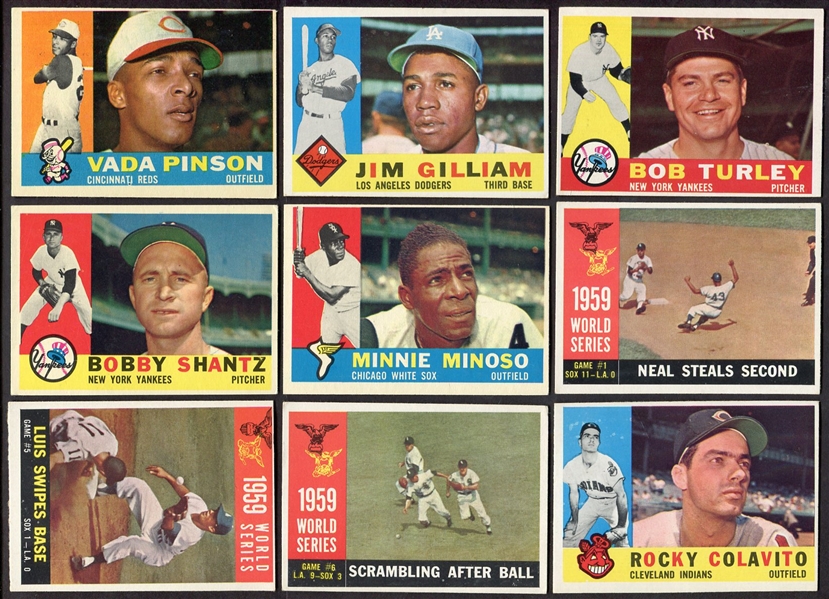 1960 Topps Lot of 20 Mostly Different w/High #s
