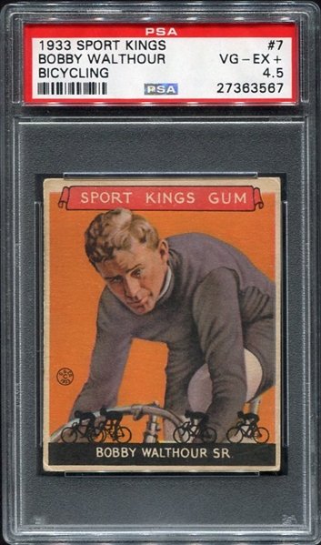 1933 Sports Kings #7 Bobby Walthour Bicycling PSA 4.5