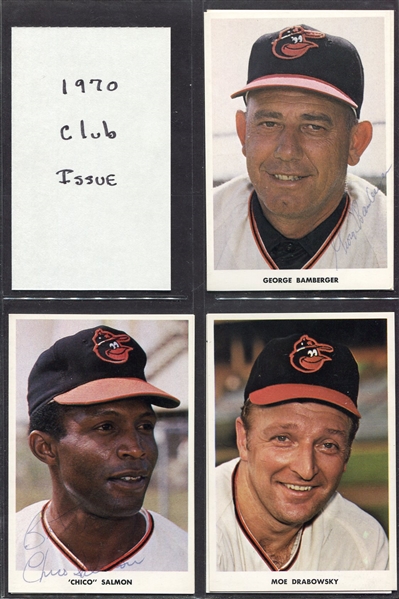 Baltimore Orioles Team Postcards 1970-1978 w/125 Signed