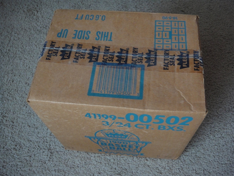 1990-91 Fleer Basketball Sealed Case 3-24 Count Boxes 