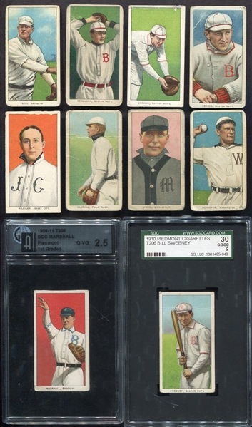 T206 Lot of 10 Different