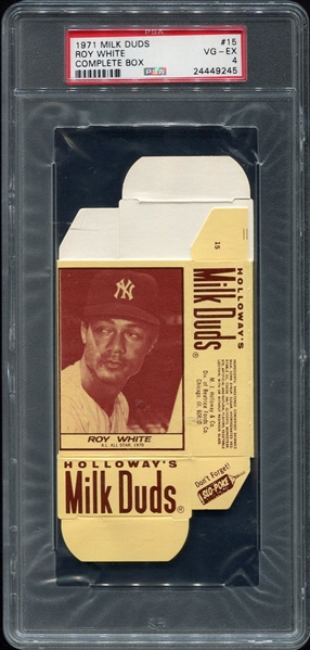 1971 Milk Duds Roy White New York Yankees PSA 4