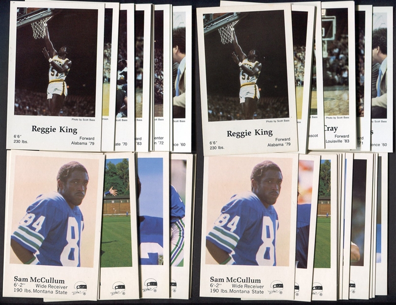1982 Seattle Seahawks & 1983-84 Seattle Sonics Police Sets 4 of Each