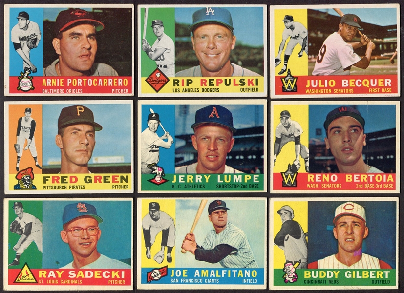 1960 Topps Lot of 26 Different