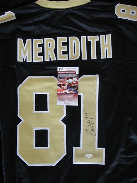 Cam Meredith Autographed New Orleans Saints Jersey JSA