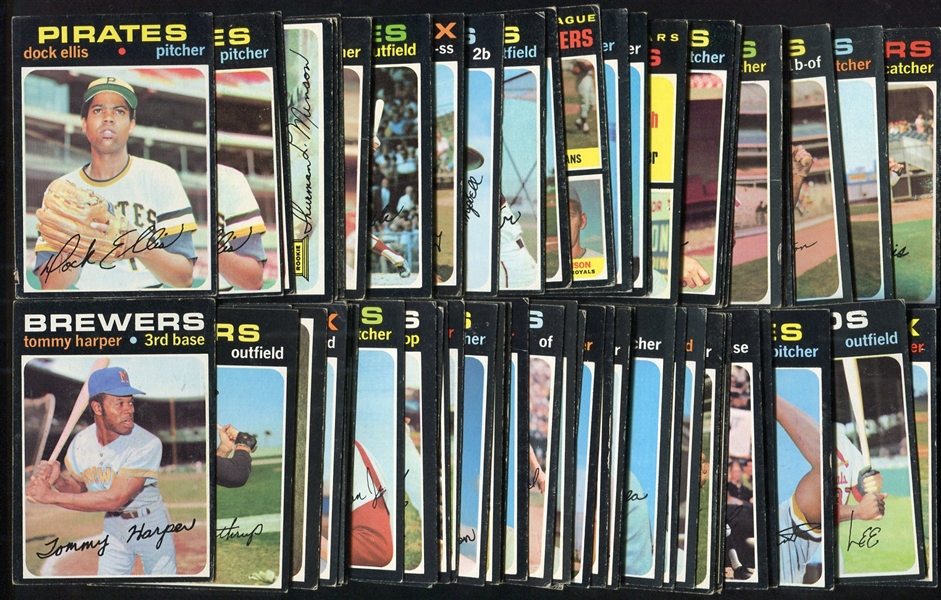 1971 Topps Lot of 78 Assorted w/Munson