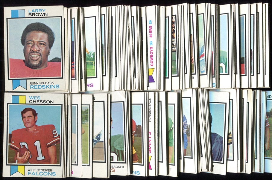 1973 Topps Football Lot of 200 Mostly Different