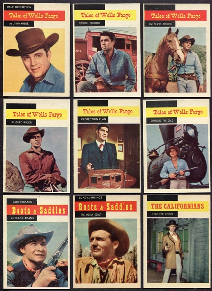 1958 Topps TV Western Cards Lot of 9 Pack Fresh Cards