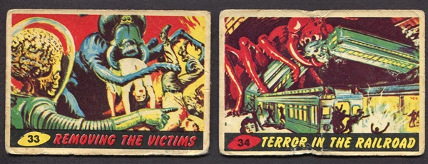 1962 Mars Attacks England/British Version #33 & #34