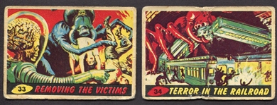 1962 Mars Attacks England/British Version #33 & #34