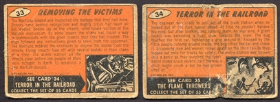 1962 Mars Attacks England/British Version #33 & #34