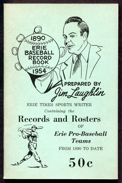 1954 Erie Baseball Record Book