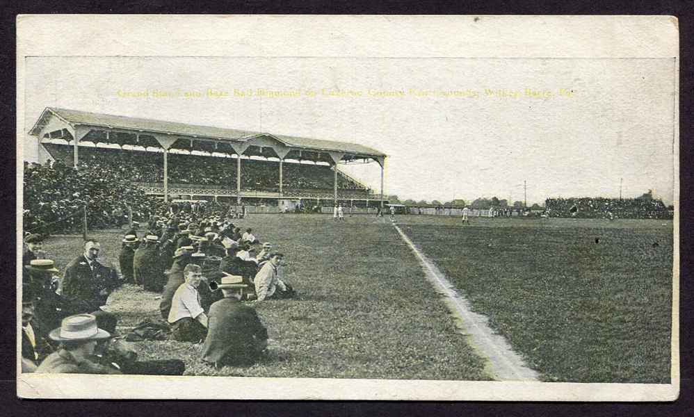 1908 Wilkes-Barre Pennsylvania Fair Grounds Baseball Diamond Post Card