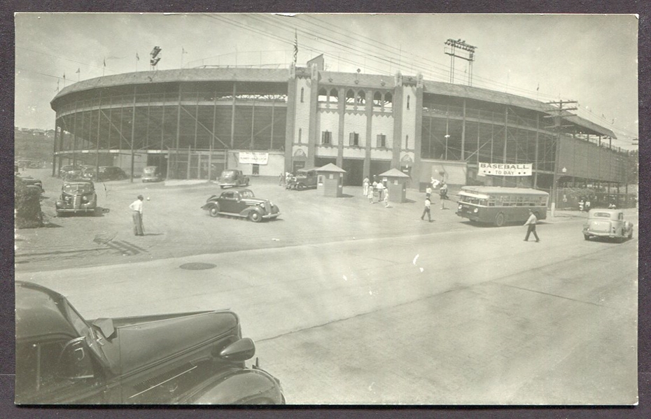1930s Hawkins Stadium Albany New York RPPC