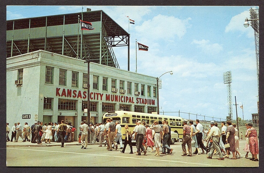 1950s Kansas City Municipal Stadium Post Card