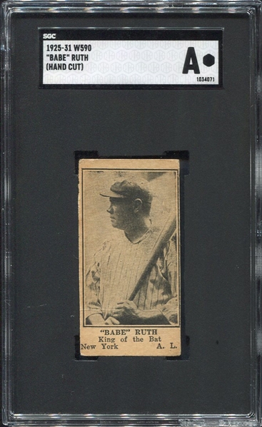 W590 Babe Ruth New York A. L.  SGC A