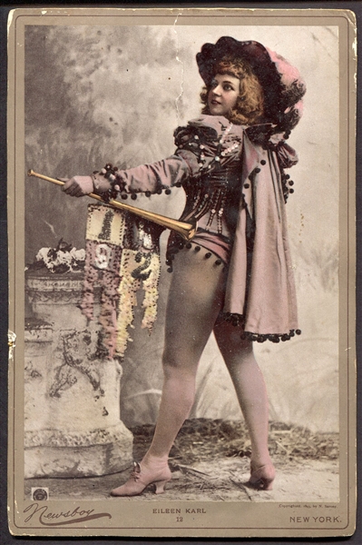 N566 1890s Newboy Actress Cabinet #12 Eileen Karl