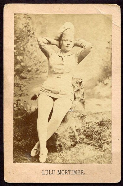 19th Century Climax Publishing Co. Cabinet Card of Actress Lulu Mortimer