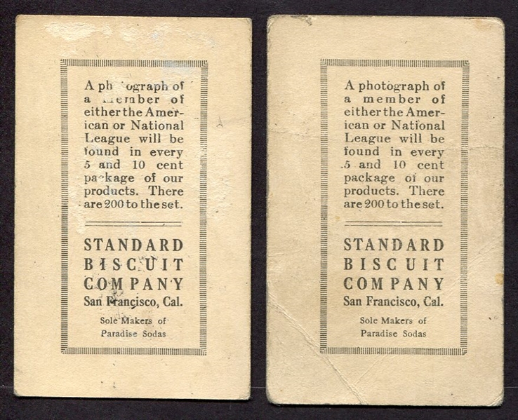 D350-2 Standard Biscuit Pair of Cards