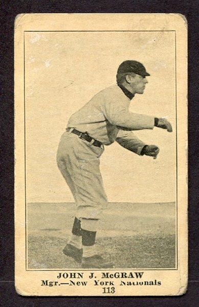 1917 Boston Store #113 John J. McGraw New York Giants