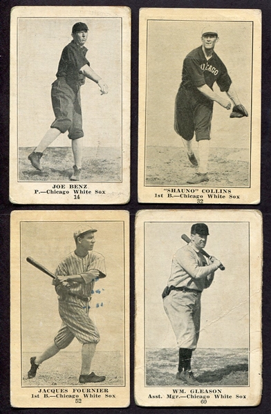 E135 Collins-McCarthy Lot of 4 Different Chicago White Sox