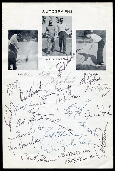 1964 National Baseball Players Golf Championship Program Signed by 22 PSA/DNA