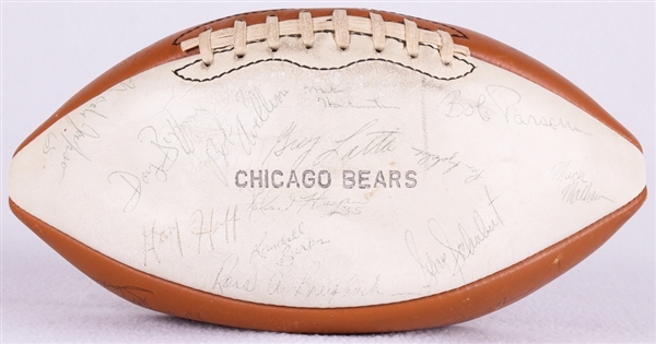 1976 Chicago Bears Team Signed Football w/Walter Payton & 43 Others