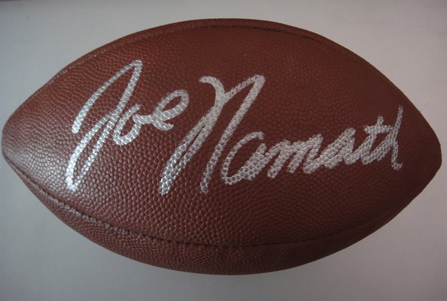 Joe Namath Autographed Football 