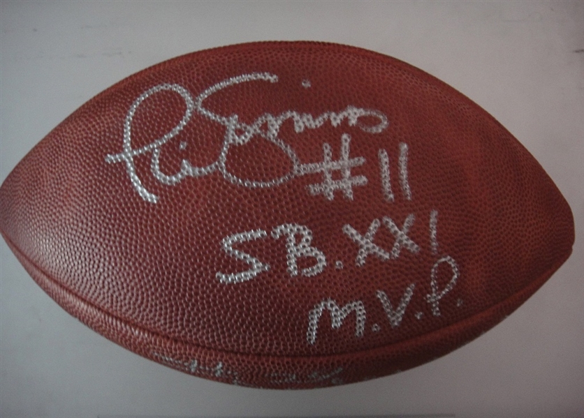 Phil Simms & O.J. Anderson Autographed Official NFL Ball