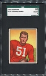 1950 Bowman Football #30 Thomas Wham Chicago Cardinals SGC 80