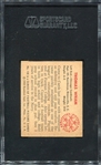 1950 Bowman Football #30 Thomas Wham Chicago Cardinals SGC 80