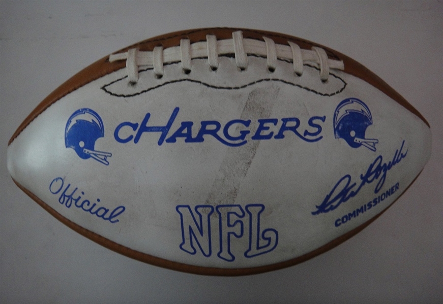 San Diego Chargers 1979 Team Signed Football  JSA 