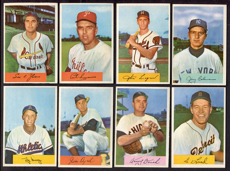 1954 Bowman Lot of 15 Different Sharp Cards