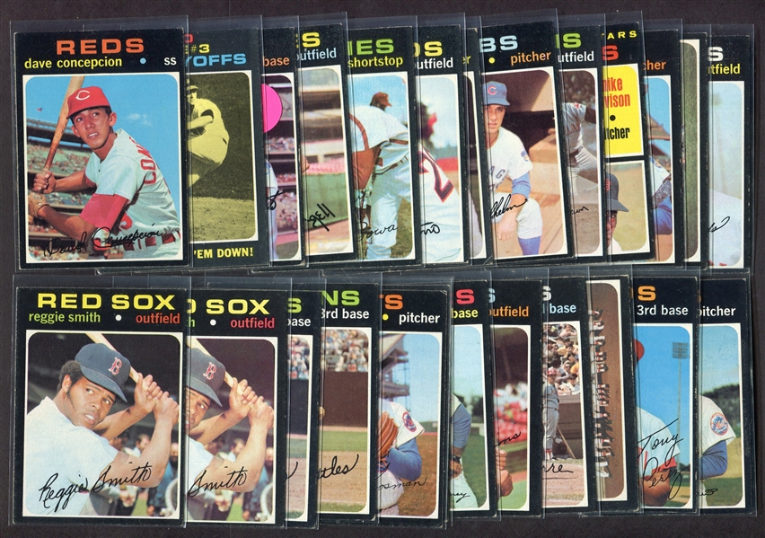 1971 Topps Baseball Lot of 25 Stars