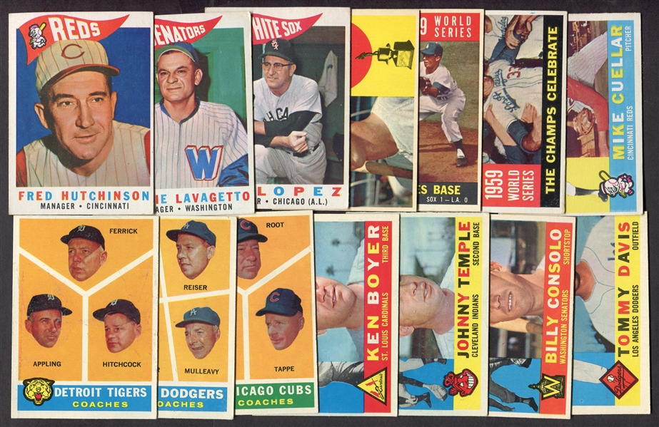 1960 & 1961 Topps Lot of 25 w/High Numbers