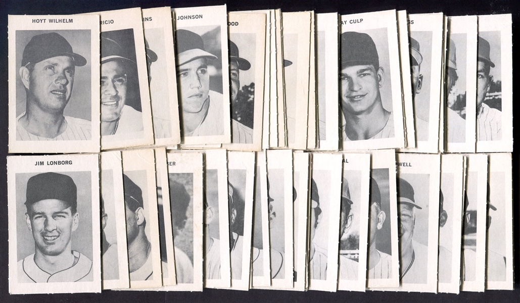 1972 Milton Bradley Game Cards Lot of 59 Assorted w/HOFers
