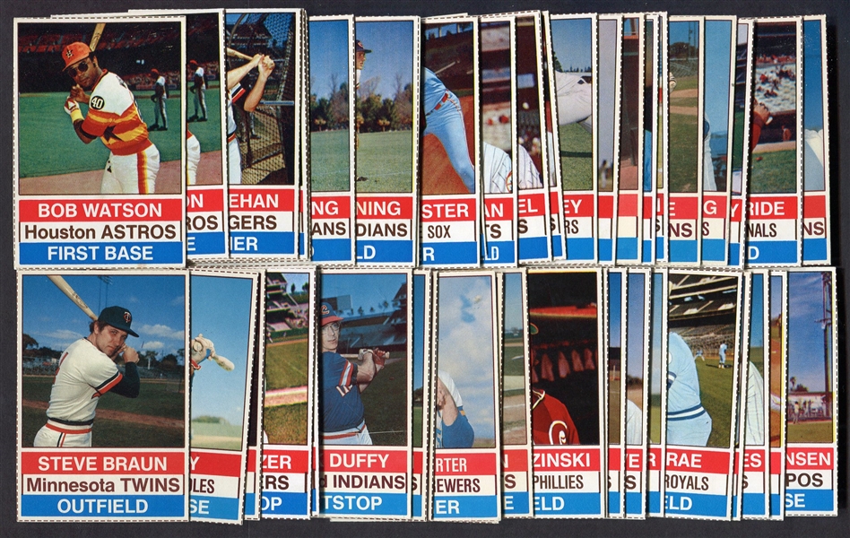 1976 Hostess Singles Lot of 49 Assorted Well Cut Cards