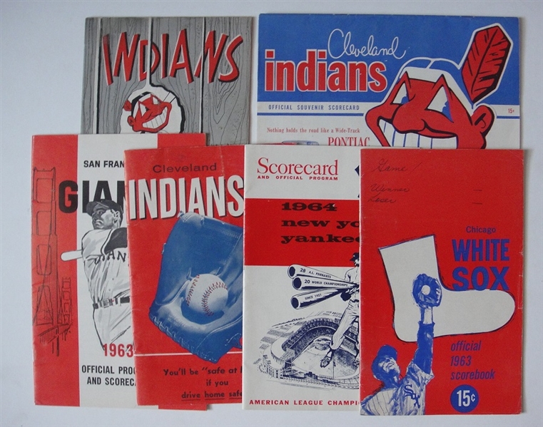 10 Different 1950s & 1960s MLB Scorecards