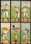 T201 Lot of 11 w/HOFers Huggins Bresnahan & Clarke